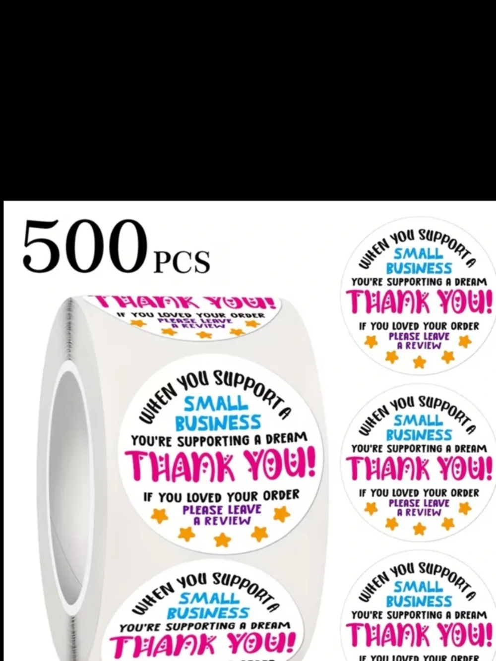 500pcs “Thank You